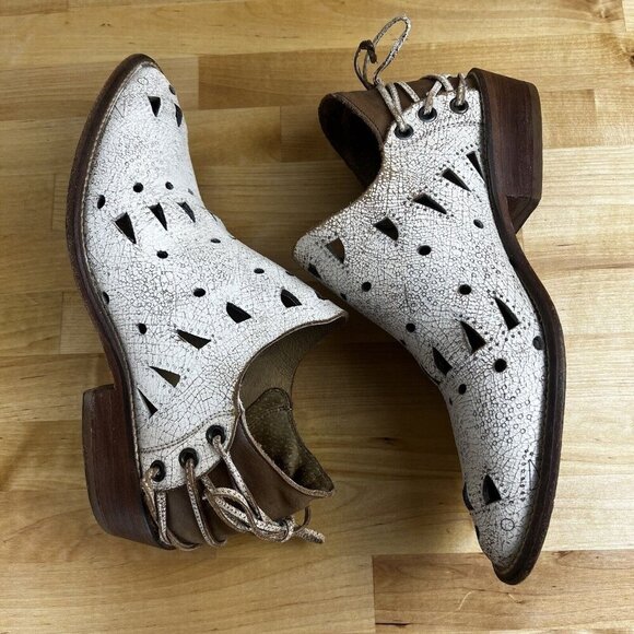 Musse & Cloud Anisse Western Boots Ankle Bootie Boho Festival Leather Size 8 - Picture 7 of 11